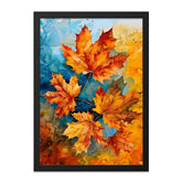 Autumn Leaves Wall Art, Watercolor Painting Print, Fall Foliage Decor, Botanical Art, Nature Inspired Decor, Modern Art Print, Home Decor - Tawshia